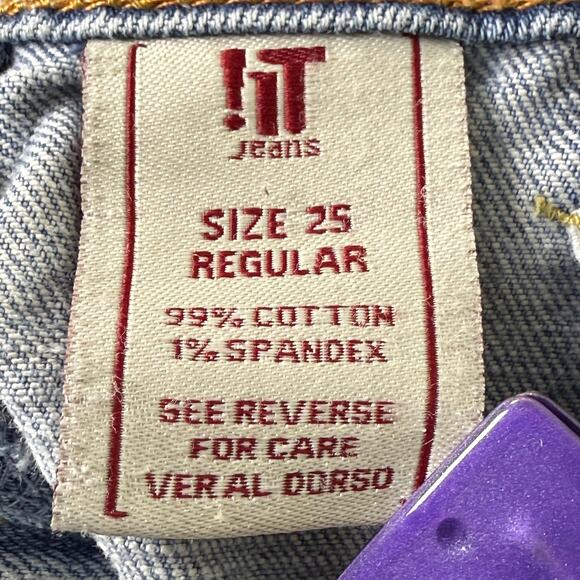 Y2k Distressed Flare Jeans Rockstar Girlfriend Trashy Coastal Cowgirl 25 27 x 31 - Picture 9 of 12